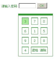 銀行 密碼輸入框